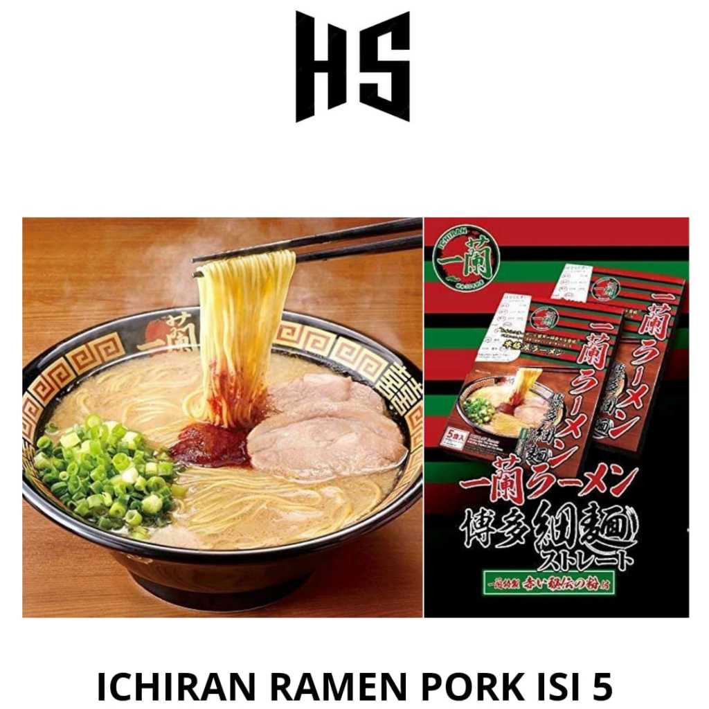 

Ichiran Ramen Pork no pork Original Jepang Straight Noodle