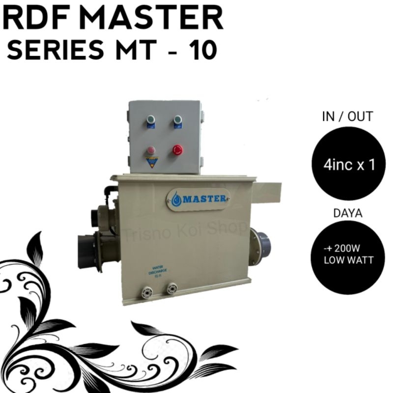 MESIN MEKANIS KOLAM KOI RDF MASTER MT 10 TON SCREEN 60 MICRON