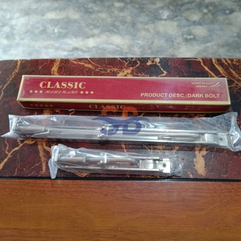 CLASSIC Grendel Tanam Pintu / Dark Bolt / Flush Bolt / Slot Pintu 6 inch dan 12 inch / Slot Pintu 6"