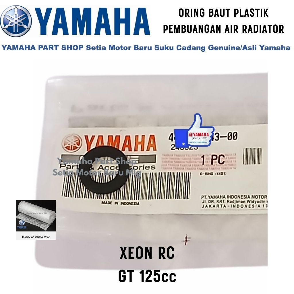 Oring Baut Plastik Pembuangan Air Radiator Xeon Rc Gt 125 Asli Yamaha Cabang Setia Motor Baru