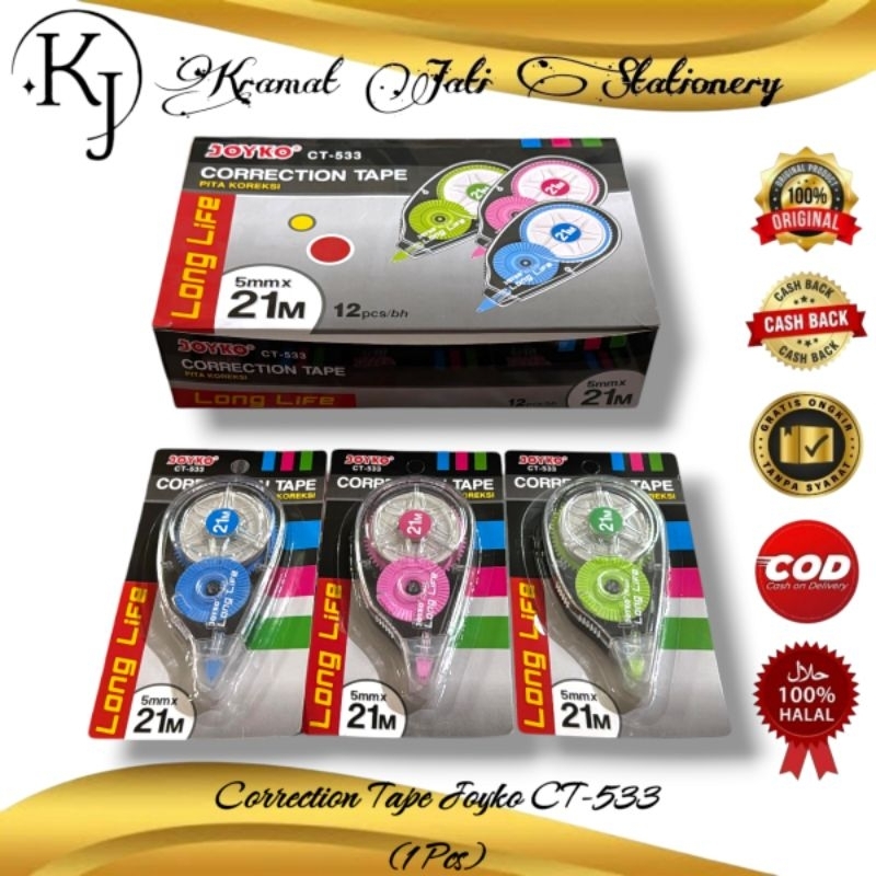 

Correction Tape Joyko CT-533 (1 Pcs)