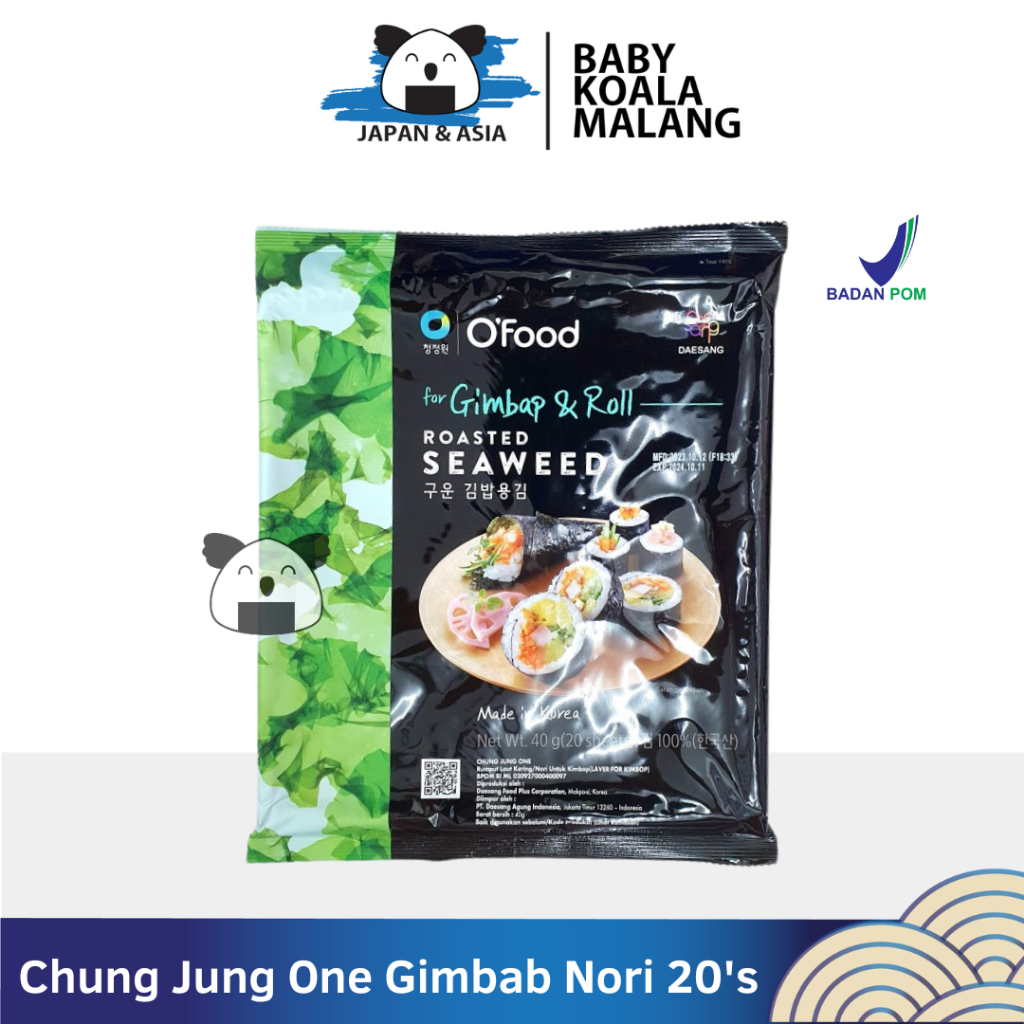 

CHUNG JUNG ONE Sushi Nori Kimbab 20 Lembar I Roasted Seaweed For Gimbap -mlg