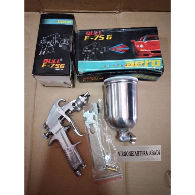 SPRAY GUN SPRAYGUN BULL F-75G AERO TABUNG ATAS