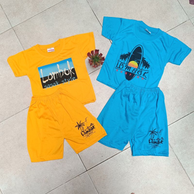 Kaos Anak Lombok Setelan Baju Anak