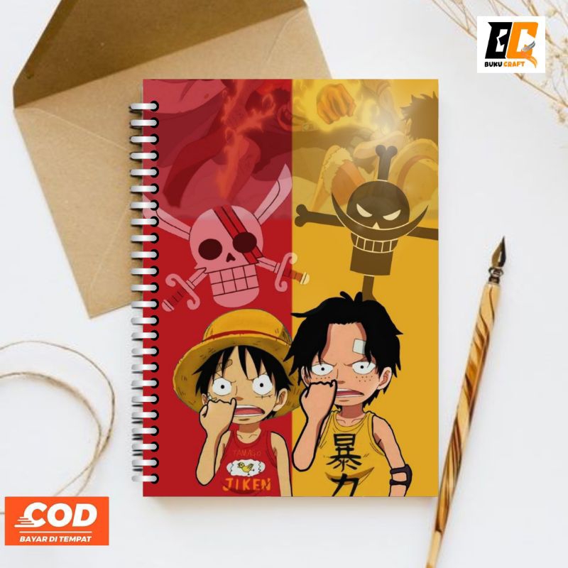 

Buku Craft, Notebook A5/ Buku Tulis Aesthetic/ Notebook Gambar Anime One Piece [02] Mix Lucu2 / Buku Catatan/ Buku/ Jurnal