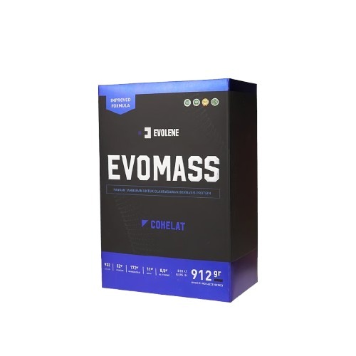 EVOLENE EVOMASS - Gainer Penambah Berat Badan 2Lb/912 Gram