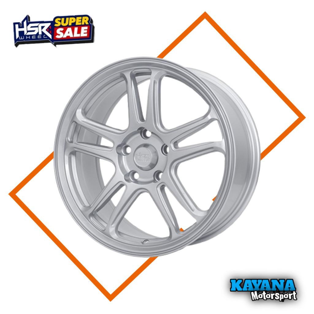Velg Hsr R17 Hsr Wheel Nx Spo Pcd 5x114,3 Lebar 75 Silver Velg Mobil Termurah R17