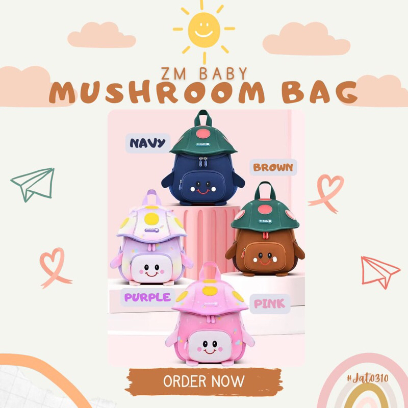 ZMBaby TAS JAMUR || TAS ANAK PAUD/TK