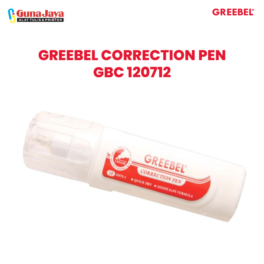 

GREEBEL Correction Pen Cair Tip Ex / GBC 120701 (PCS) Stipo Tip-Ex