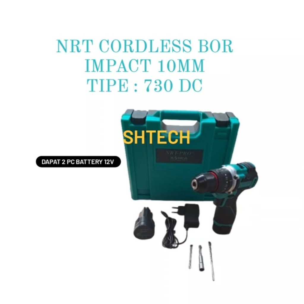 NRT PRO 730 DC 730DC Bor Battery Brushless 12 V Impact Drill Brushless 12 Volt Bor Batre Tembok