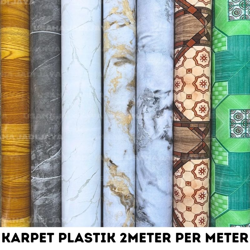 KARPET PLASTIK BIDANG, LEBAR 2METER / KARPET LANTAI PER METER