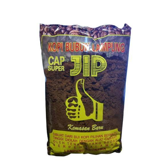 

Kopi Bubuk Lampung Cap Super JIP Kemasan Baru