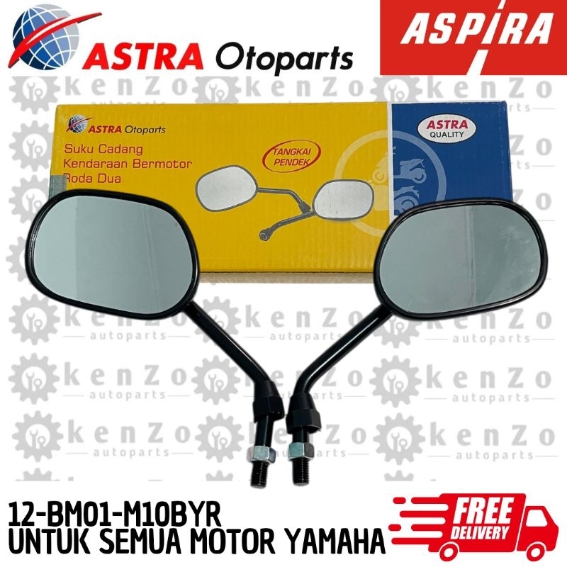 Kaca Spion Yamaha Mio Fino X ride Xeon Lexi Soul Gt Gear Jupiter Vega R Zr Aspira Astra BM01 Tangkai