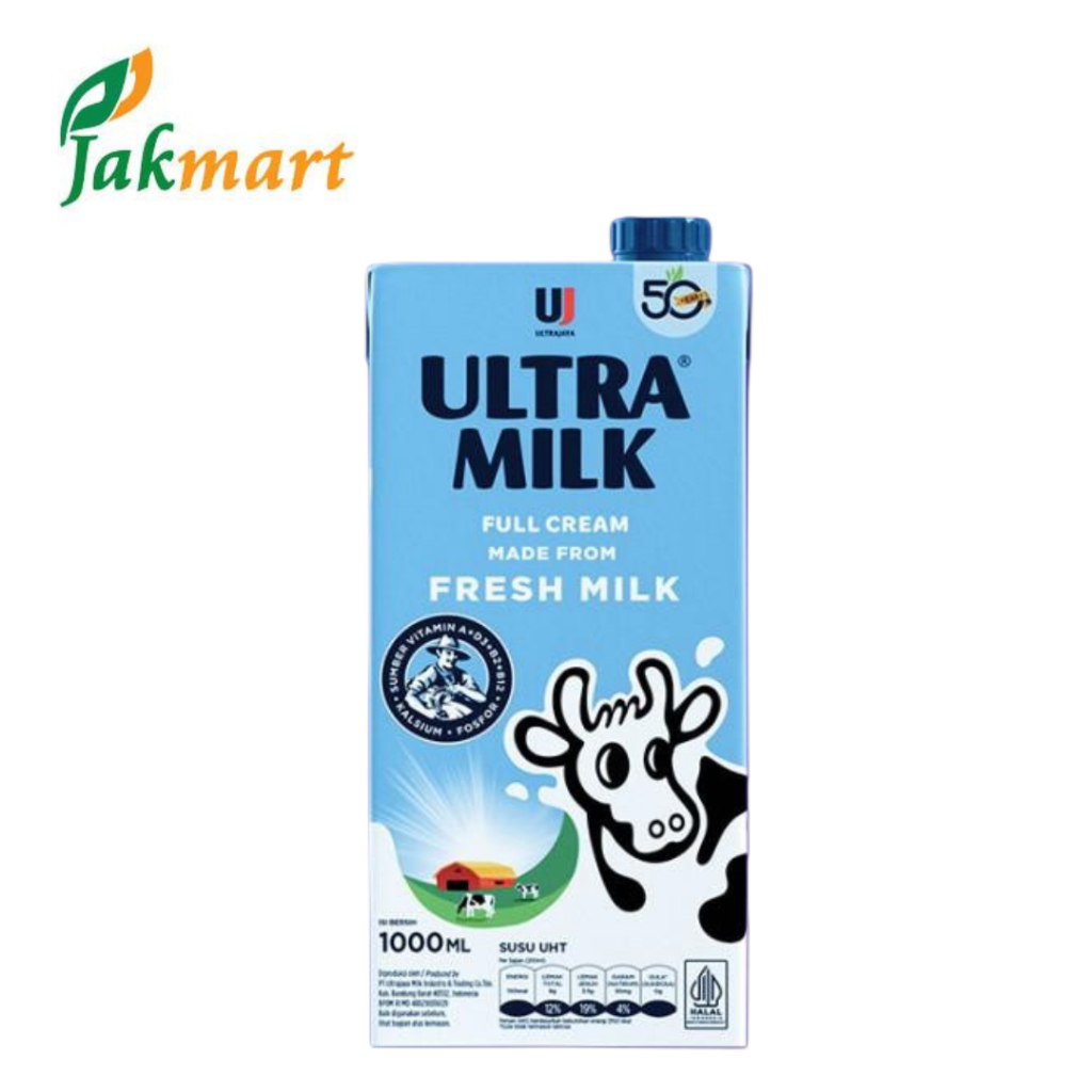 Ultra Susu UHT Milk Plain 1000 Ml