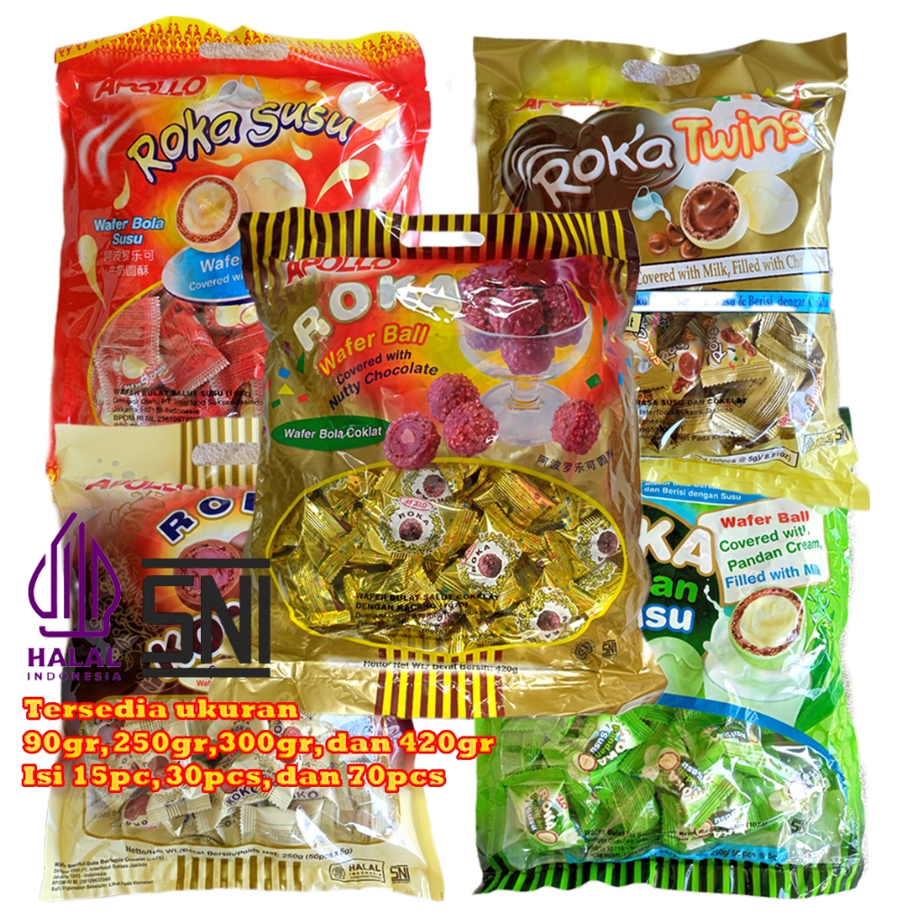 

Apollo Roka Wafer Ball 300Gr Isi 50Pcs.