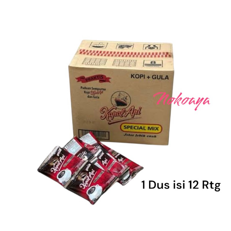 

NOKOAYA - 1 DUS KOPI KAPAL API SPESIAL MIX 23gr 12 Renceng (Isi 120 pcs) PROMO GROSIR