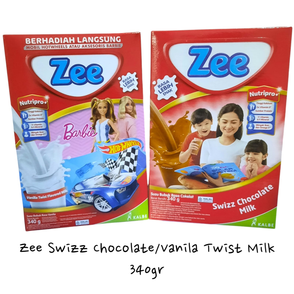 

ZEE Susu Rasa Vanilla Twist/Swizz Chocolate 340gr BOX