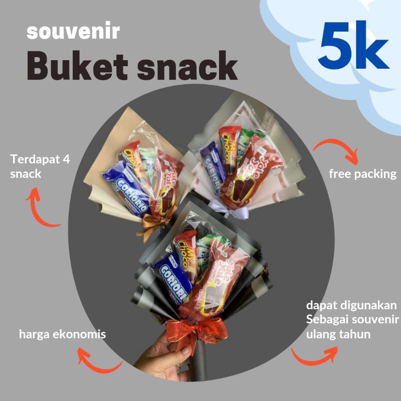 

Buket Snack Mini Souvenir UlangTahun
