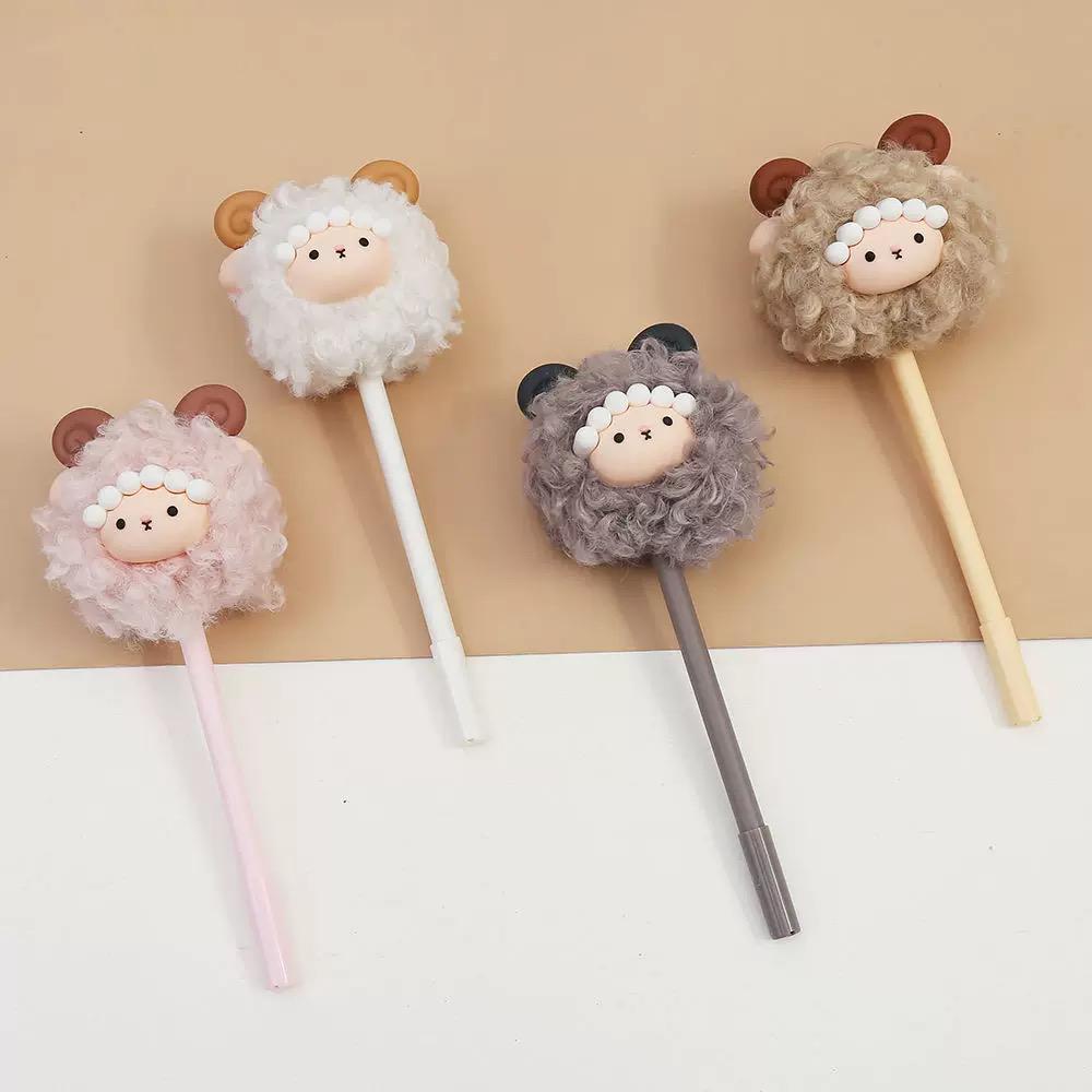 

Pom Pom Bulu Baba Sheeps Fluffy Pulpen Cute 0.5mm Gel Pen