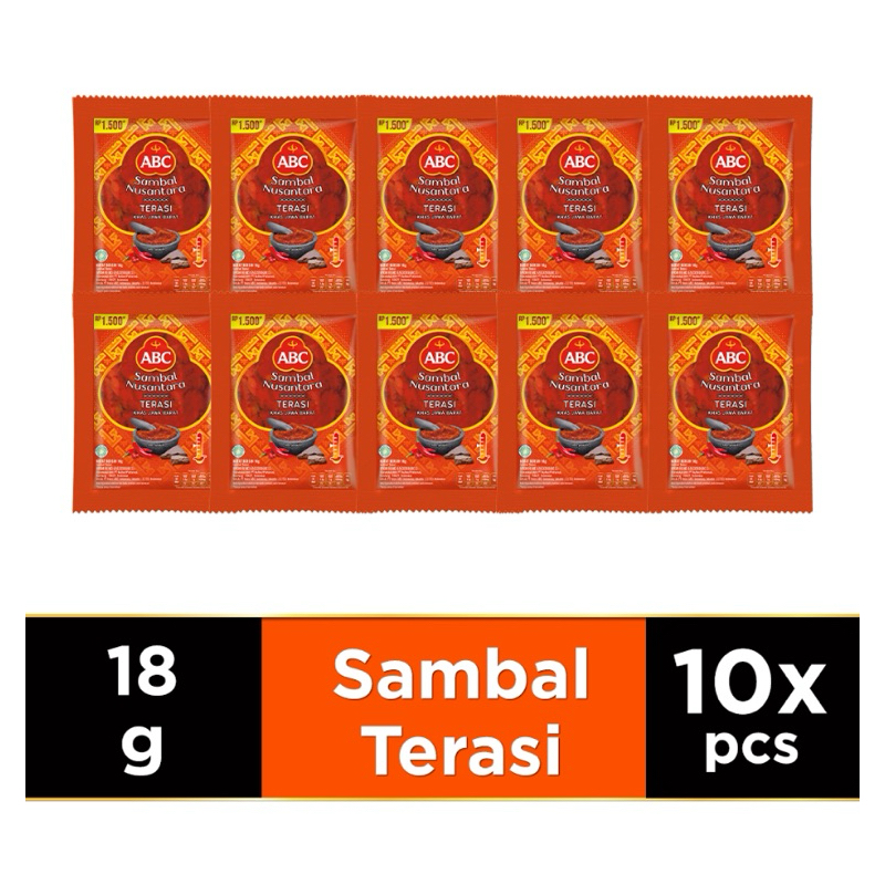

ABC Sambal Nusantara Terasi 10 x 18 g
