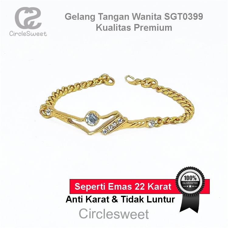 Gelang wanita SGT0399 jewelry,gelang cewek,anti karat Eka Swasa