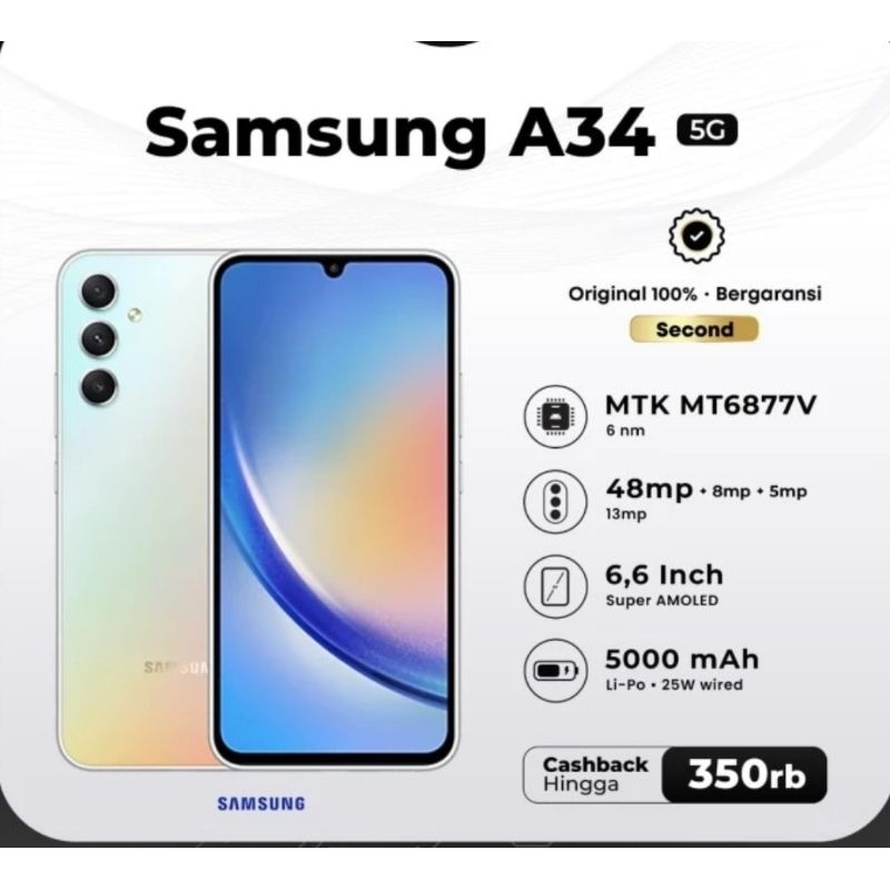 samsung a34 5g 8/256