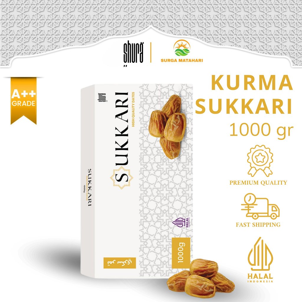 

Shura Kurma Sukkari 1kg Premium Original