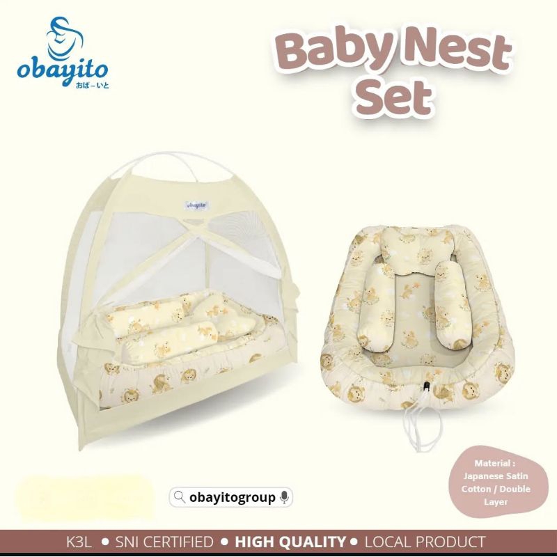 OBAYITO BABY NEST SET / Kasur Bayi