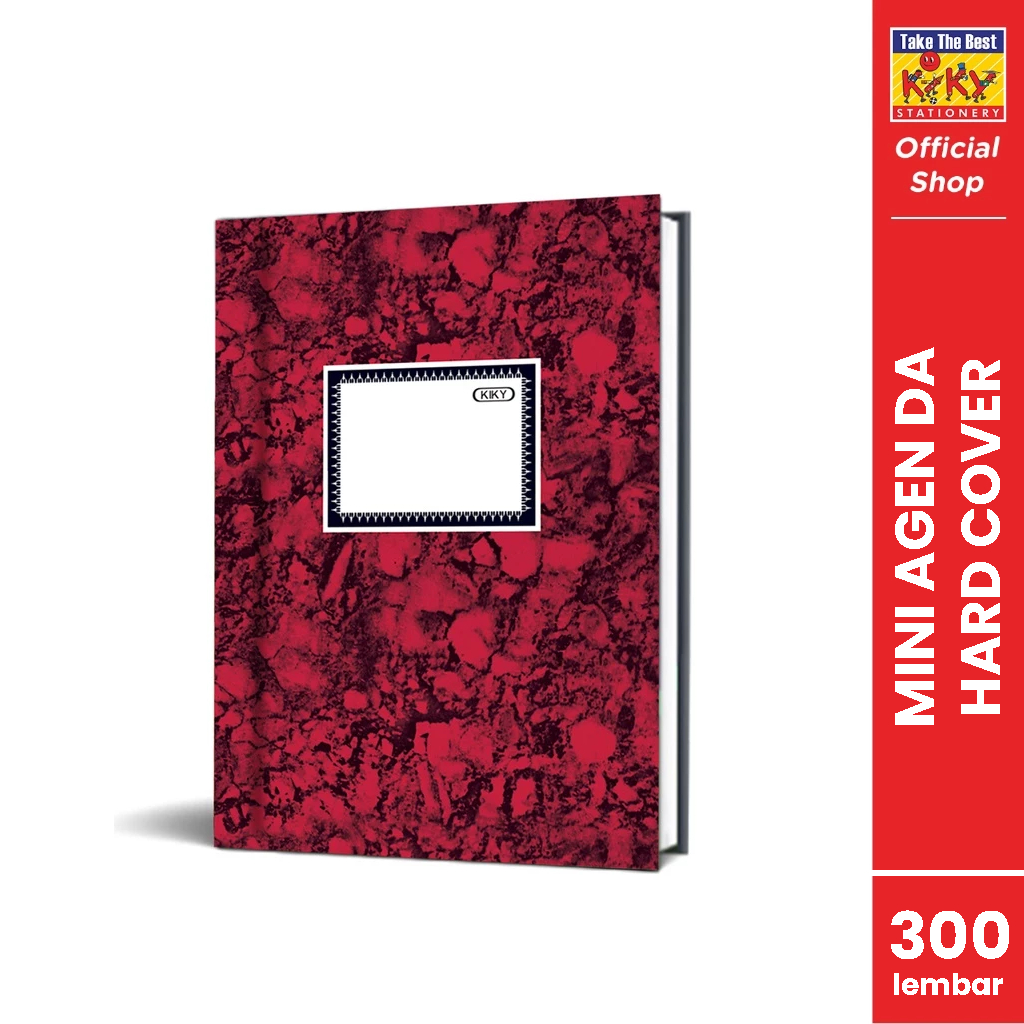 

KIKY Buku Hard Cover A6 Glossy Mini Agenda 300 Lembar