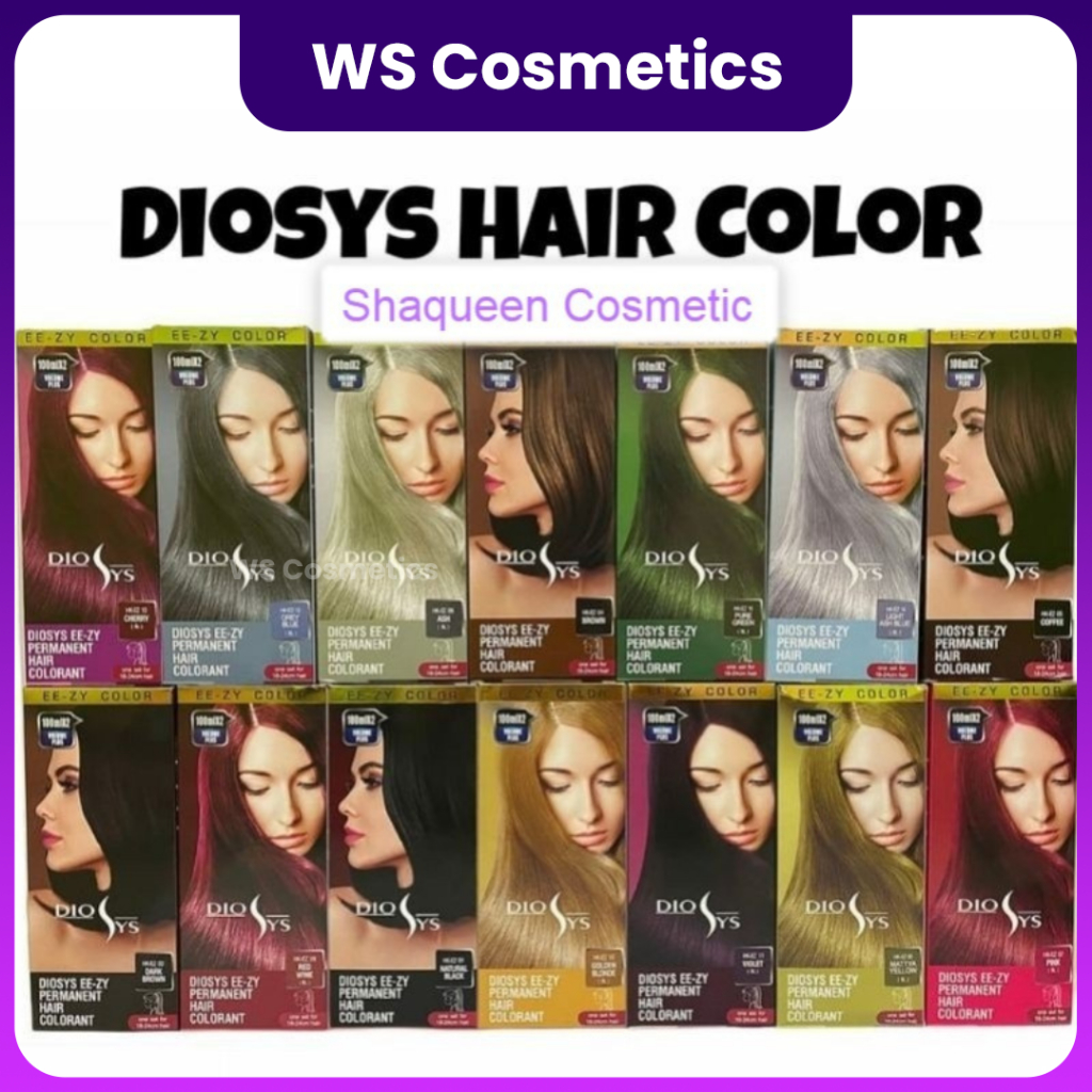 DIOSYS EE-ZY PERMANENT HAIR COLOR 100 mL | Hair Color | Pewarna Semir Rambut Dyosis
