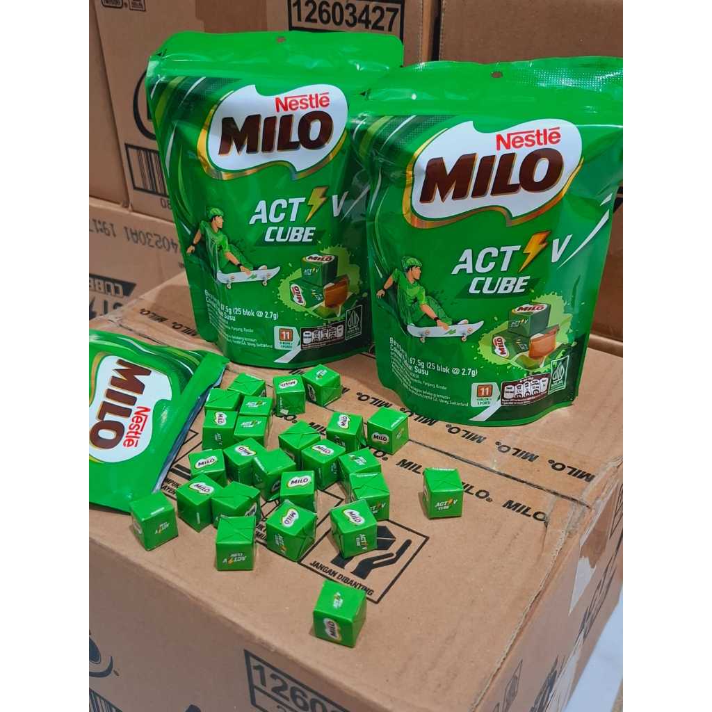 

Milo Active Candy Cube per bungkus isi 25 || Miilo Cube isi 50pcs || Milo Energy cube isi 100pcs