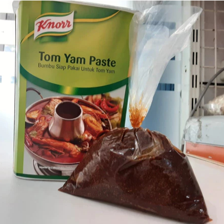 

KNORR TOM YAM PASTA ECER 250GR, BUMBU PASTA CAIR TOM YAM PRAKTIS.