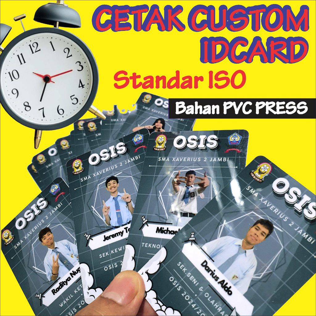

CUSTOM IDCARD BERKUALITAS PREMIUM STANDAR ISO 0,9MM