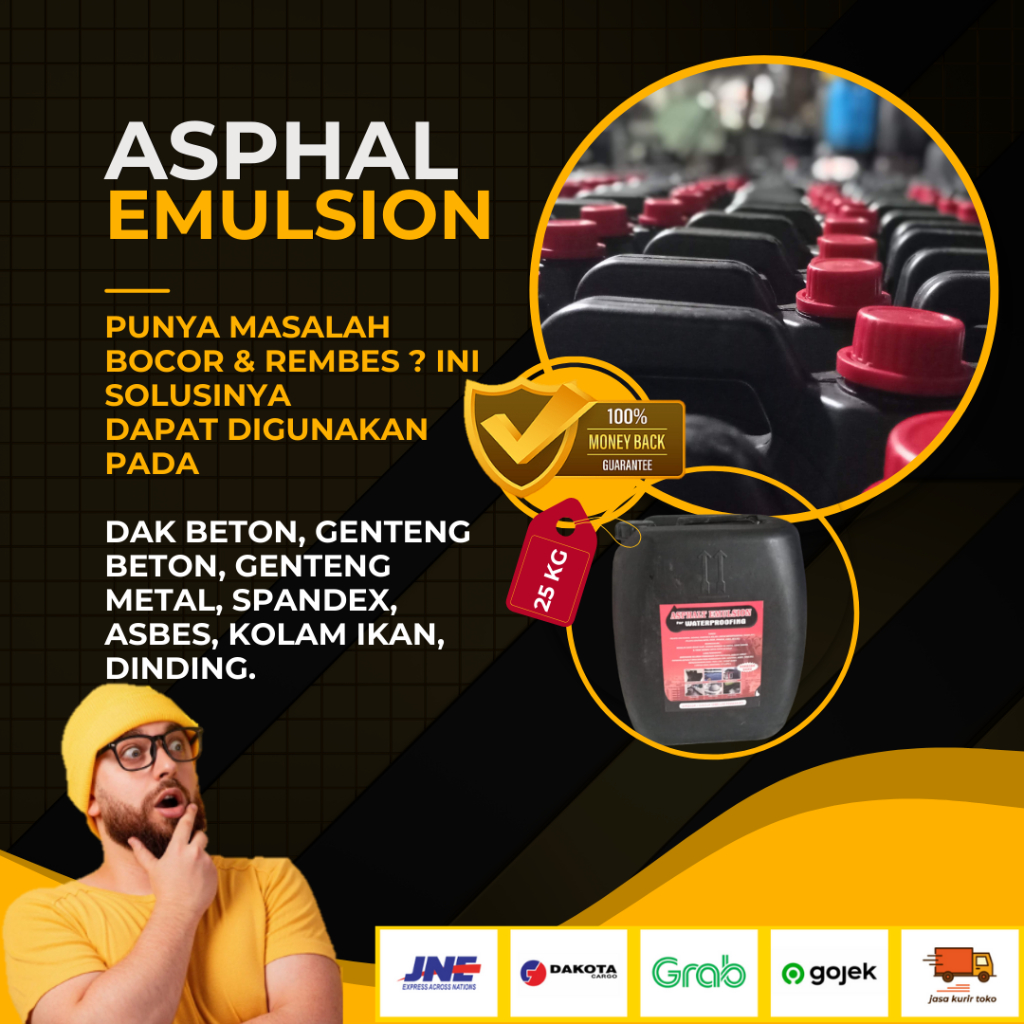 aspal cair untuk dak bocor