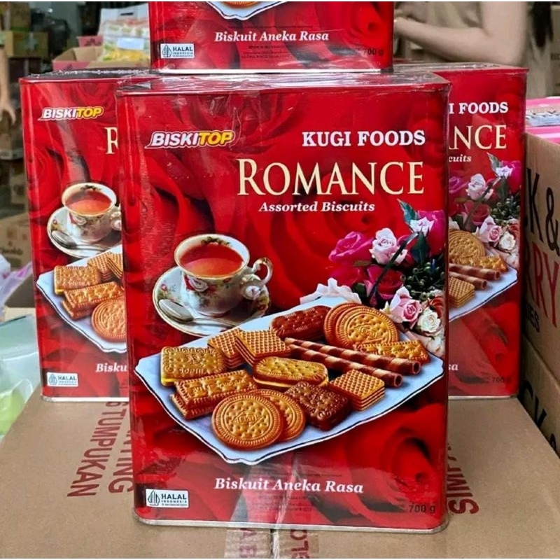 

1 Dus Biskuit romance 1 Dus [isi 6 pcs] Biscuit kaleng romance jajan lebaran Parcel lebaran