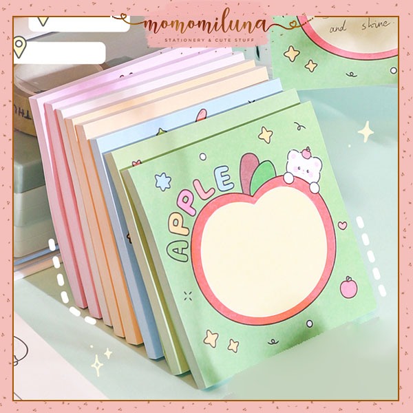 

Sticky notes rabbit bear lucu cute mini memo gambar motif kelinci beruang HB1846
