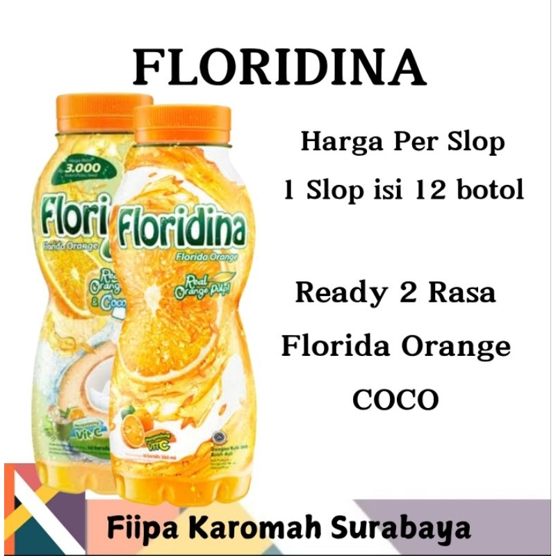 

Minuman Botol Rasa Jeruk FLORIDINA 1 Slop Isi 12 Botol