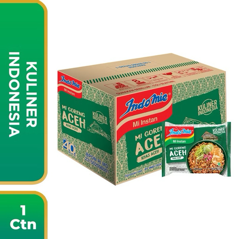 

Indomie Goreng Aceh 88Gr / 1 Dus / 40 Pcs