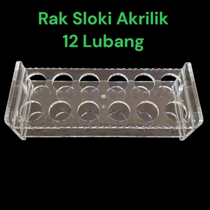 Rak Gelas Sloki Akrilik Tempat Gelas Sloki Akrilik Acrylic Premium Tebal