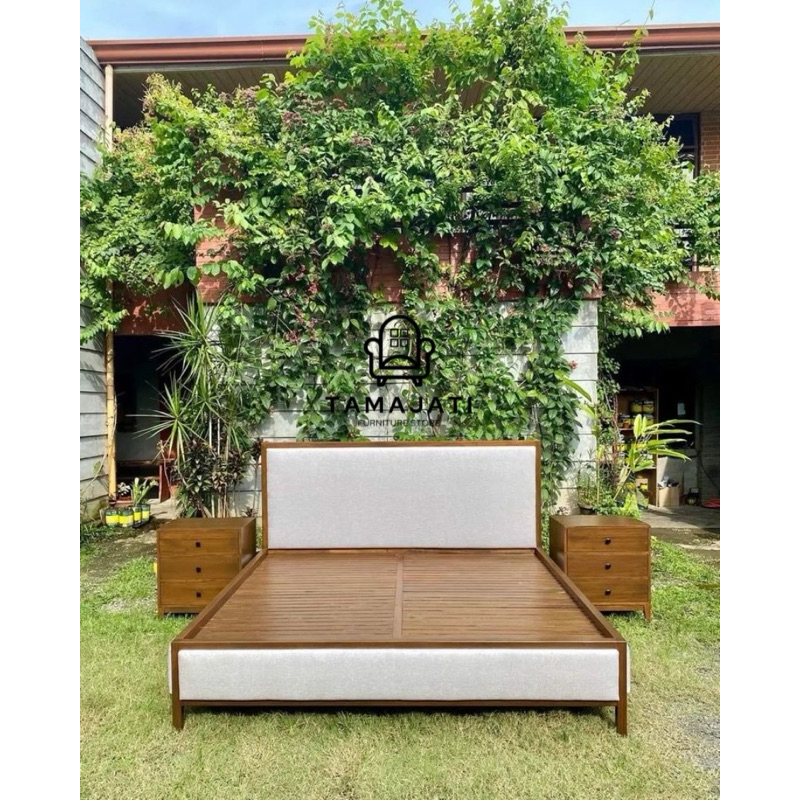 set dipan minimalis bahan kayu jati