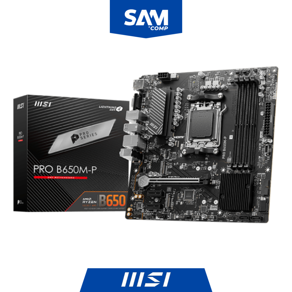 MSI PRO B650M-P Motherboard mATX AM5 DDR5 AMD B650