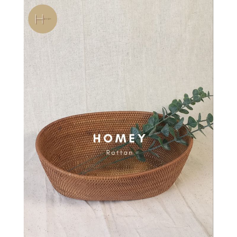 Homey Rattan | NUSA BOWL / MANGKOK/ WADAH ROTAN | Mangkok Rotan|  Kerajinan Rotan | Rotan asli Lombo