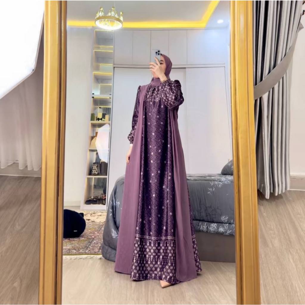 SABANA DRESS BAHAN DIOR SILK MIX CERUTY PREMIUM, GAMIS WANITA MEWAH KONDANGAN, RAYA SERIES 2025