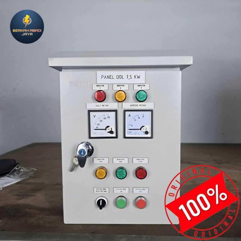 panel pompa satelit 3phase 1,1-5,5kw analog meter otomatis wlc omron 2kontrol
