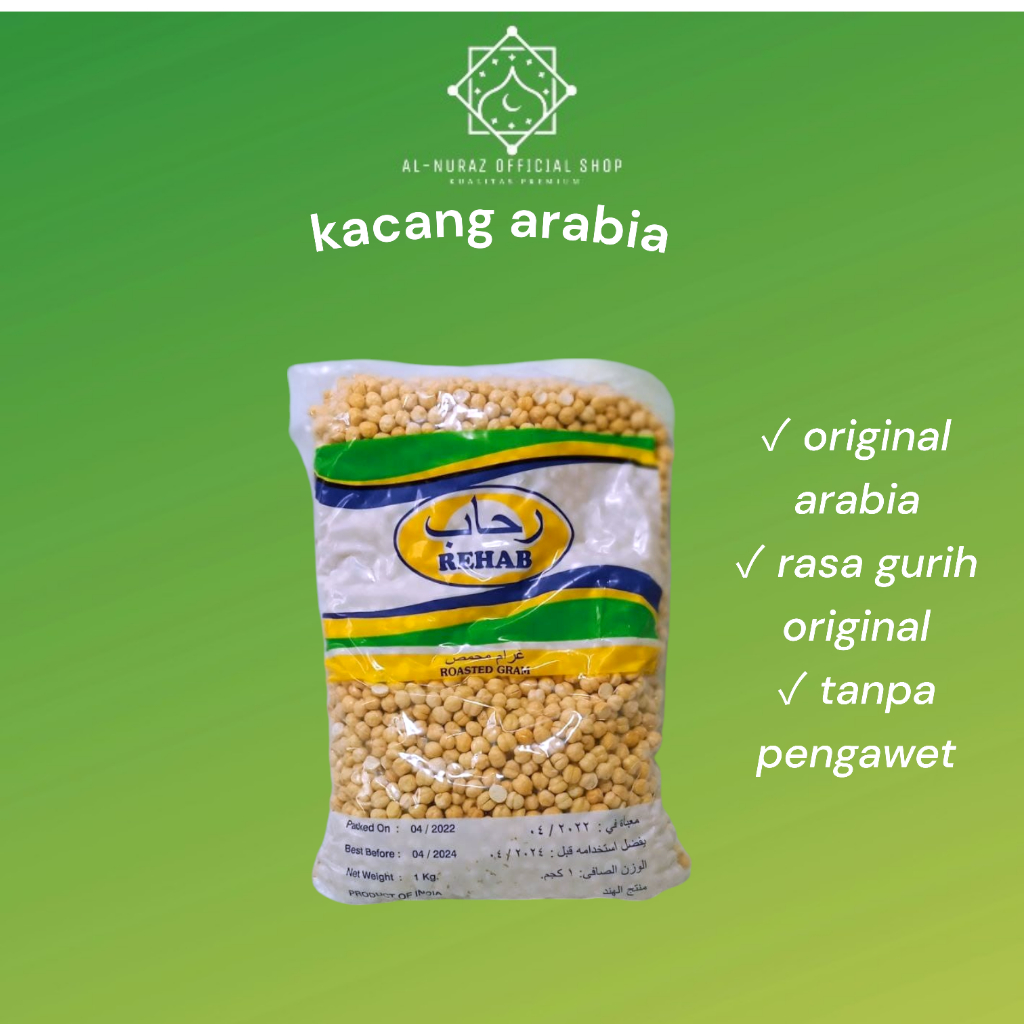 

Kacang Arab 1 Kg Gurih Asli Oleh Oleh Haji & Umroh Chickpea Original