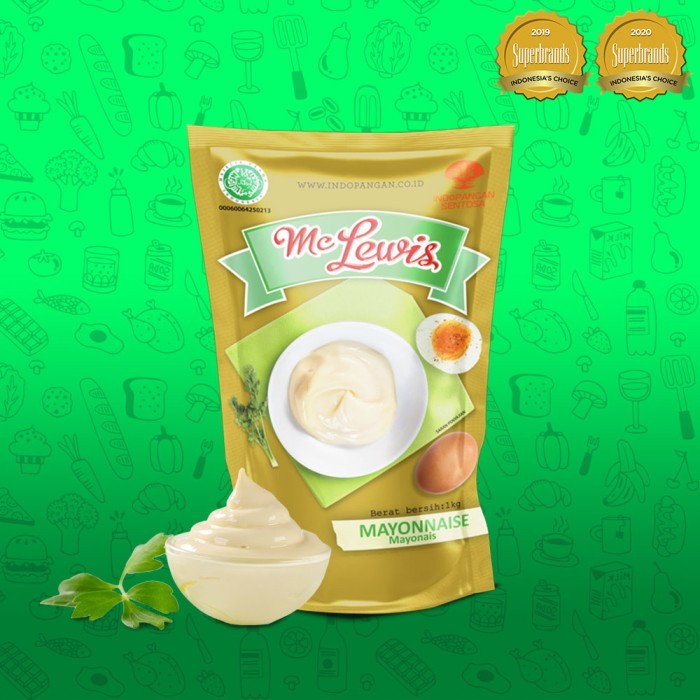 

Mc Lewis Mayonnaise Premium - 1Kg / Mayo Premium / Saus Salad / Raja Samball