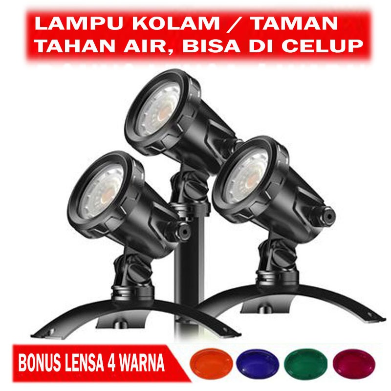 Lampu LED Air Mancur Kolam Ikan Lampu Taman Lampu kolam renang Tahan air