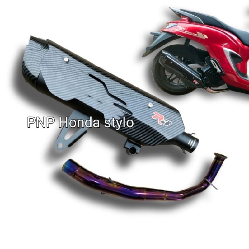 knalpot Honda Stylo 160 original R3 Speed fulset