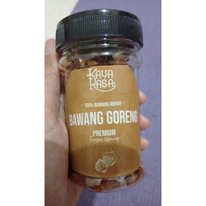 

Bawang Goreng Premium Tanpa Tepung 100gram