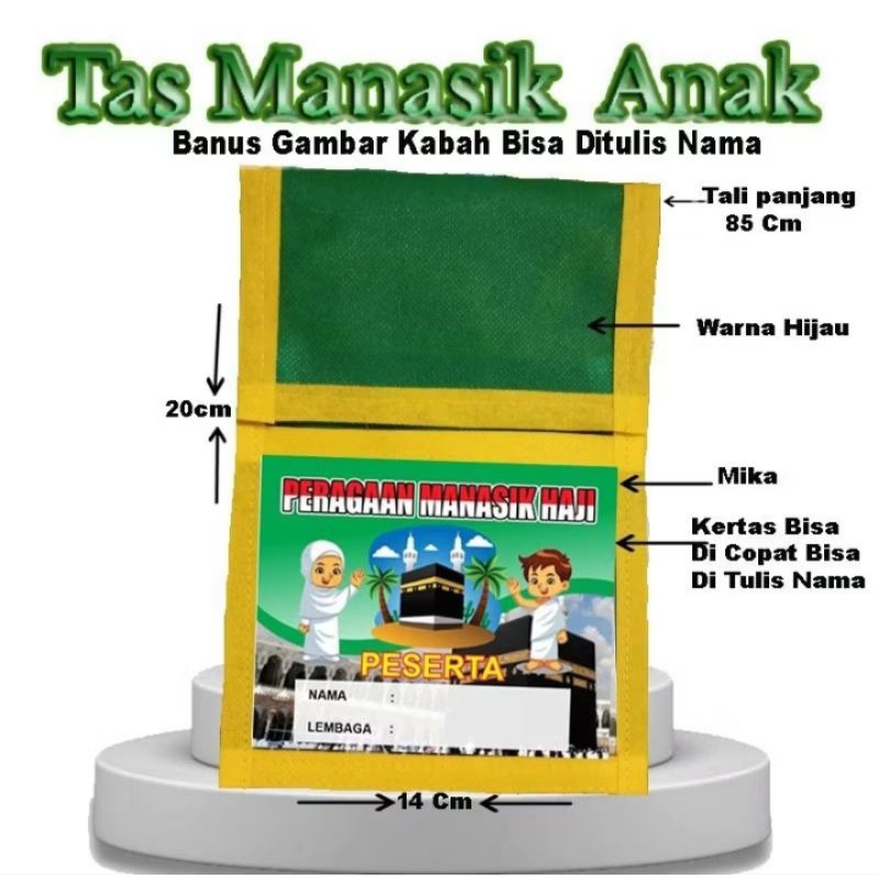 Tas Manasik Anak Banus Gambar Kabah Bisa Ditolis Nama